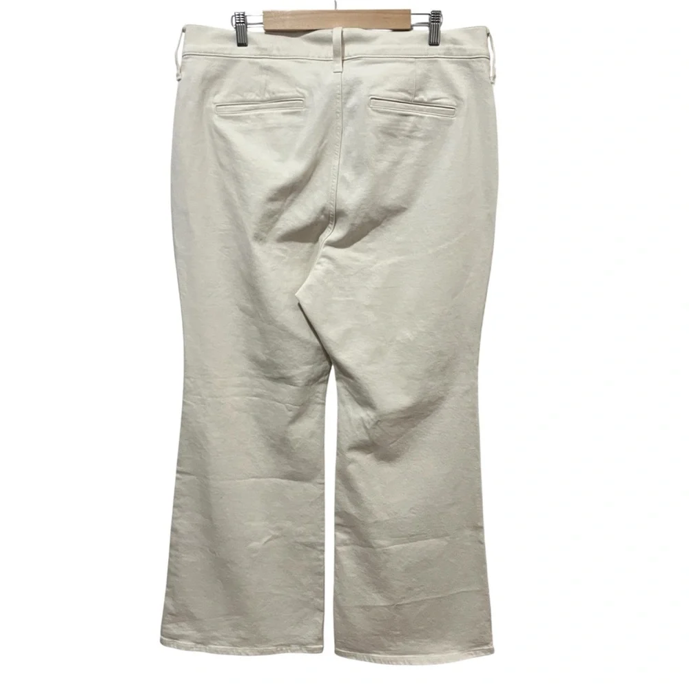 J.Crew Vintage ‘96 Flare Jeans Ecru Coastal Beachy Nautical NWT Plus Size 34